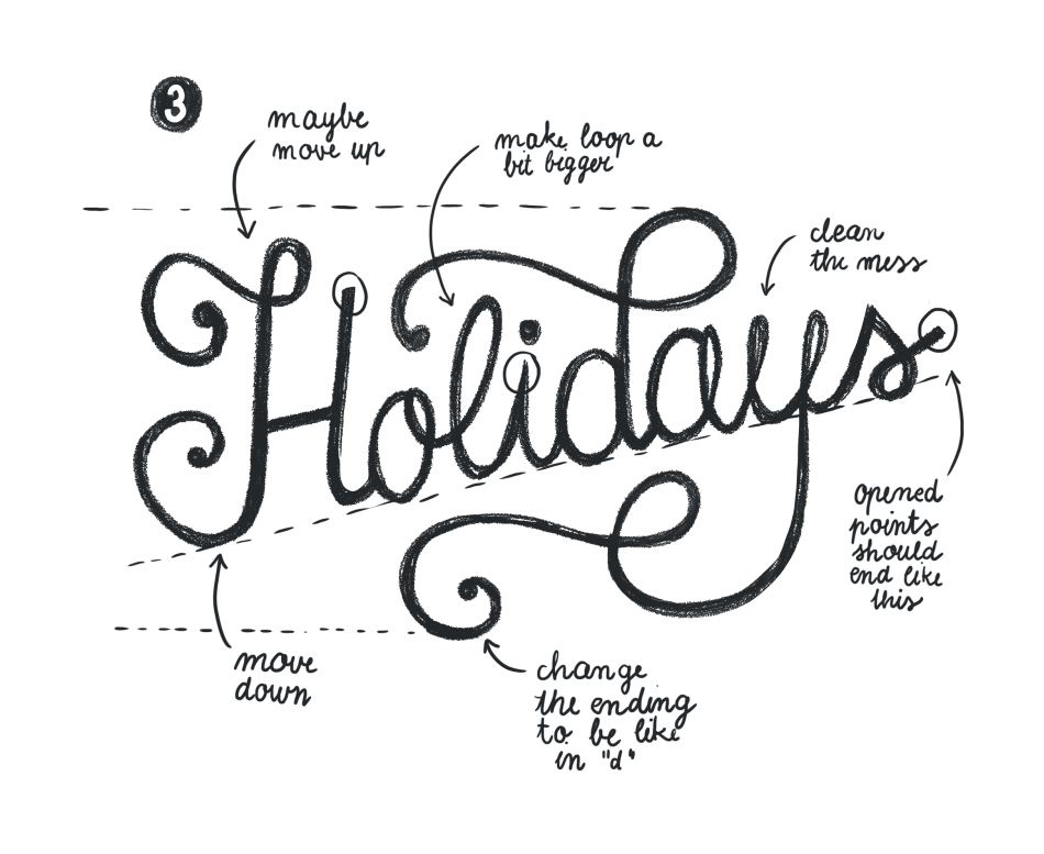 Hand Lettering for the Holidays - lesson No.2 - image 6 - student project