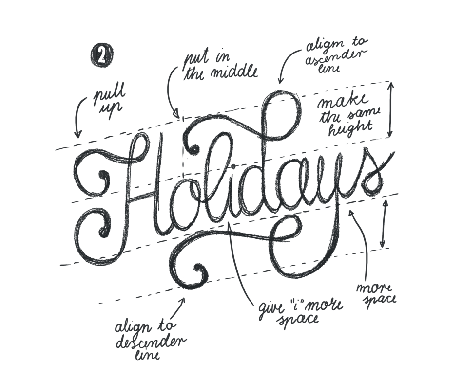 Hand Lettering for the Holidays - lesson No.2 - image 5 - student project