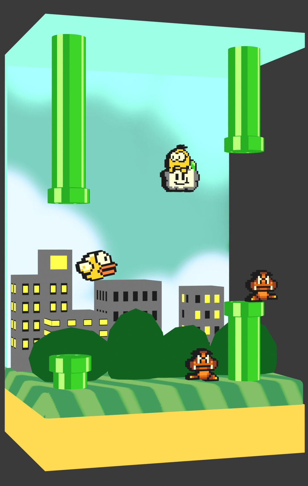 Mario Pixel 3D - image 1 - student project
