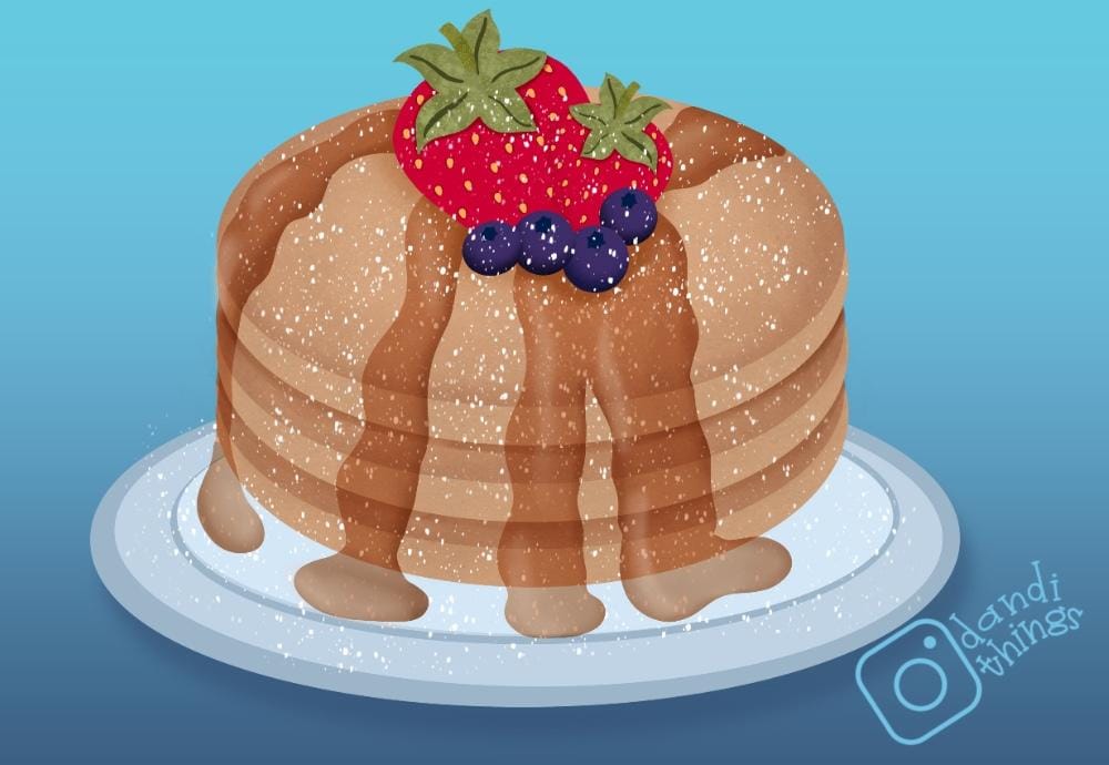 Perfectly Powdered Procreate Pancakes - image 2 - student project