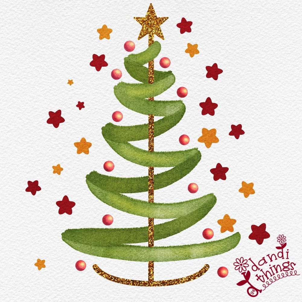 Watercolor Christmas Greetings - image 2 - student project