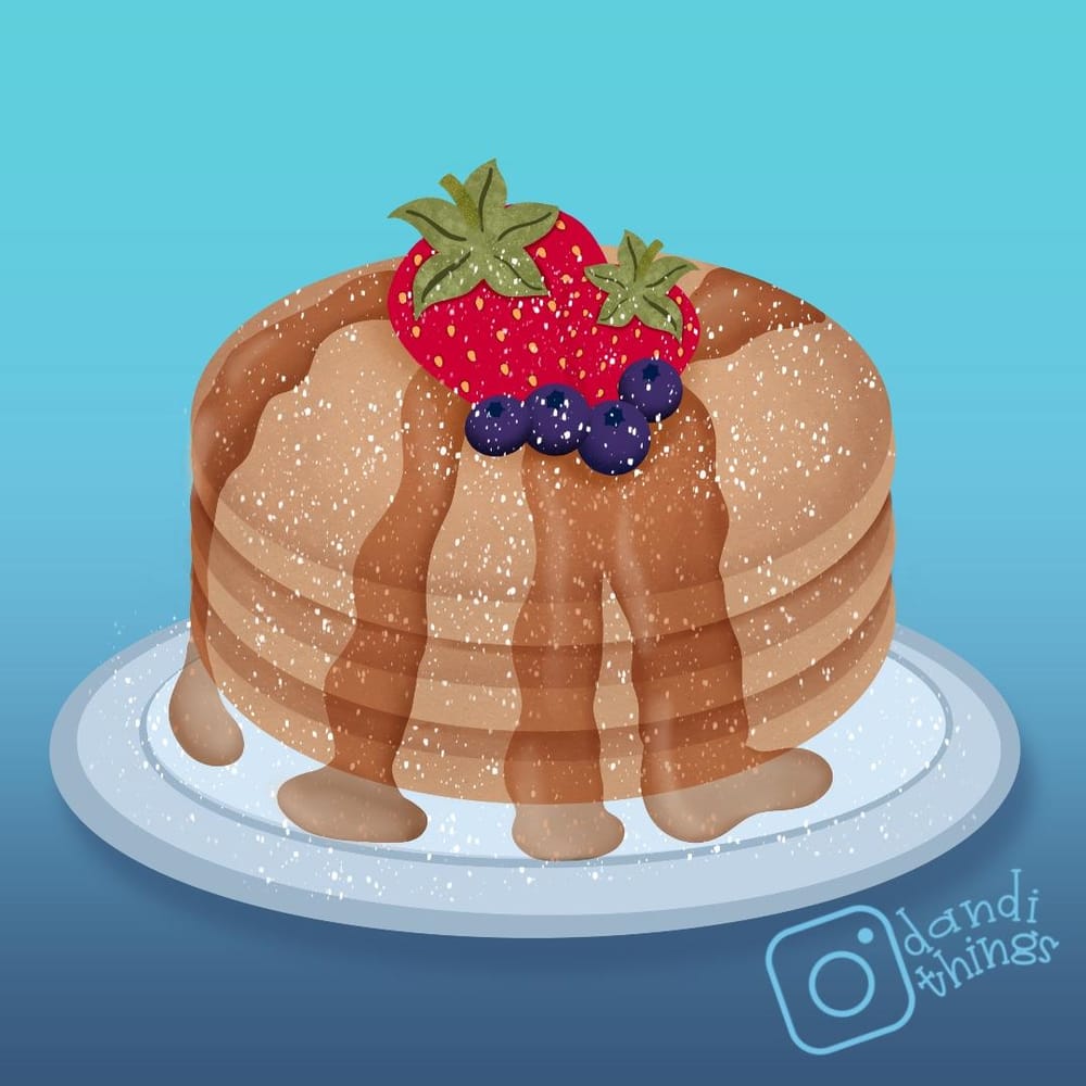 Perfectly Powdered Procreate Pancakes - image 1 - student project