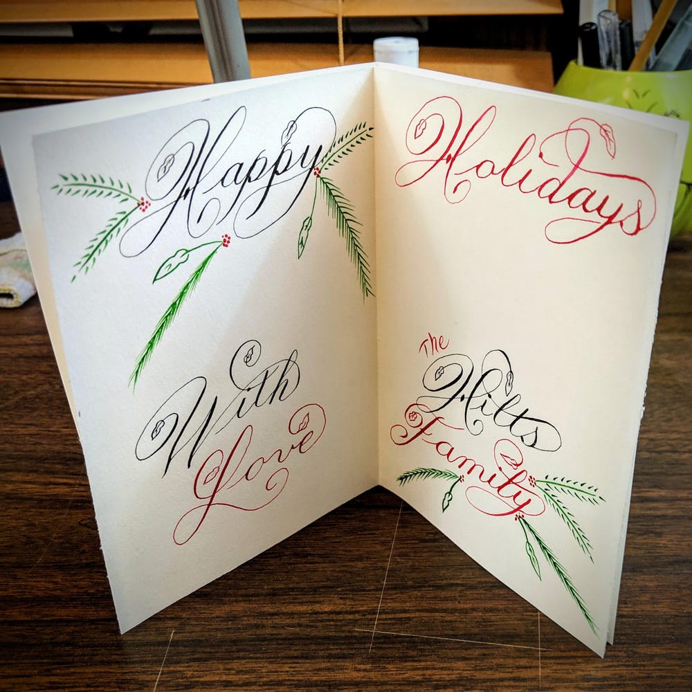 Copperplate Style Calligraphy - image 1 - student project