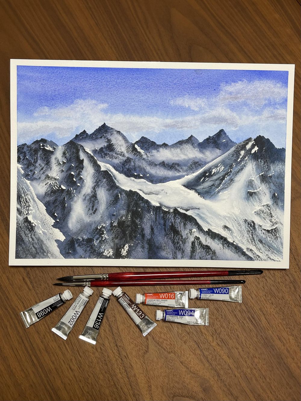 Snow sunny mountains - image 1 - student project