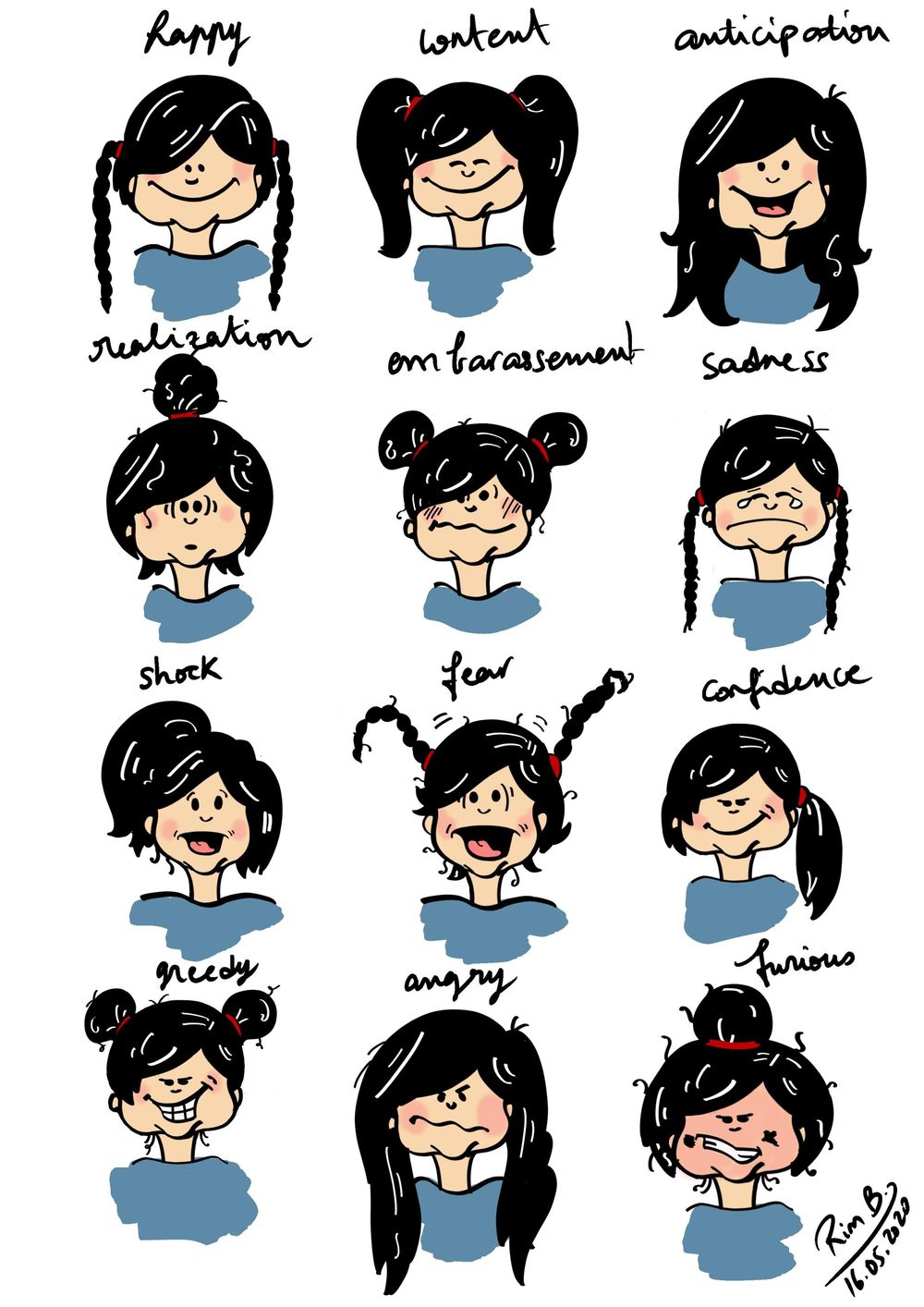Cartooning a 3 year old - image 2 - student project