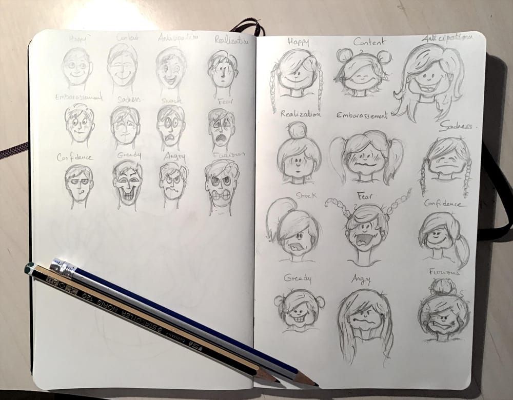 Cartooning a 3 year old - image 1 - student project