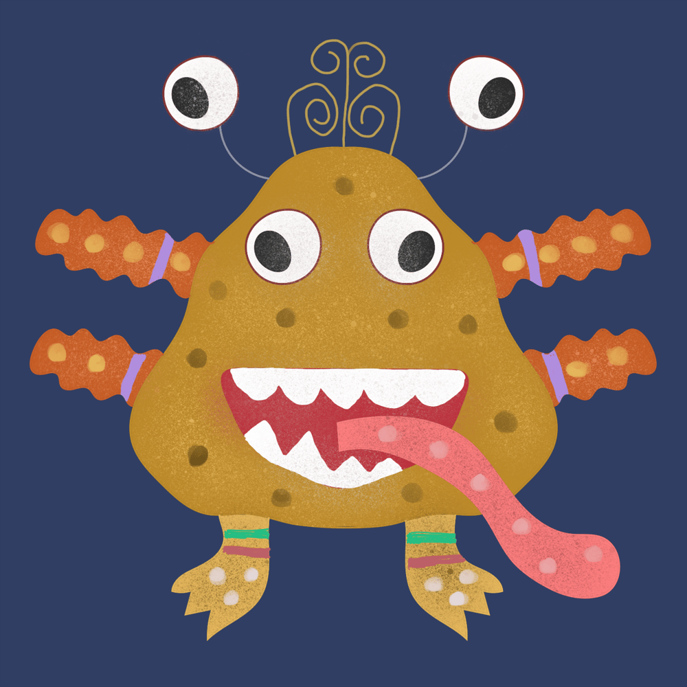 Procreate Monsters - image 2 - student project