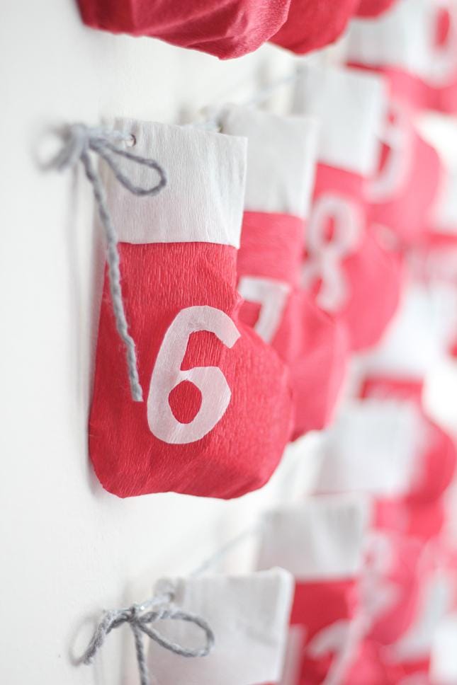 DIY Stocking Garland + Advent Calendar - image 11 - student project