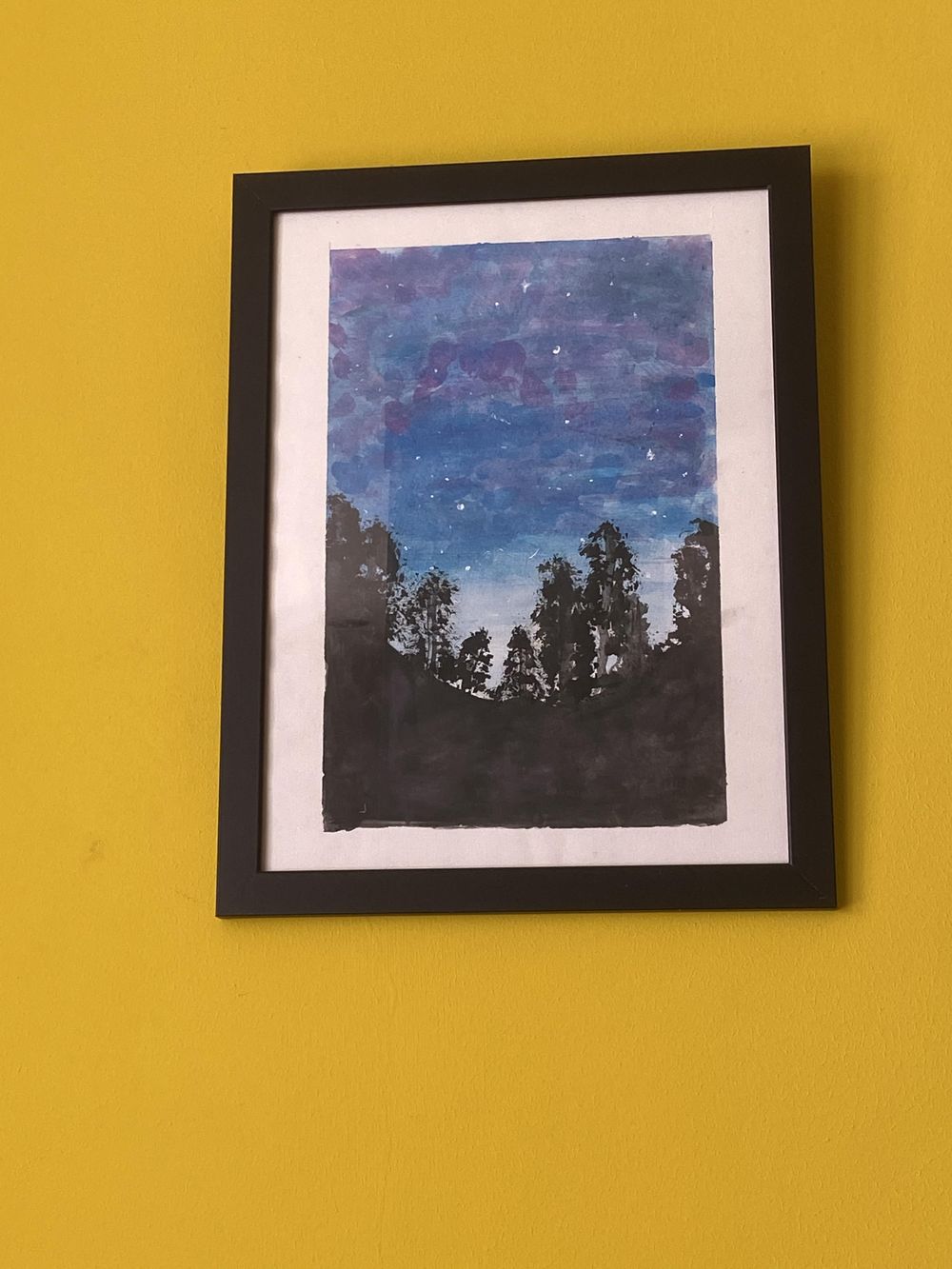 watercolor and gouache sunset - image 1 - student project