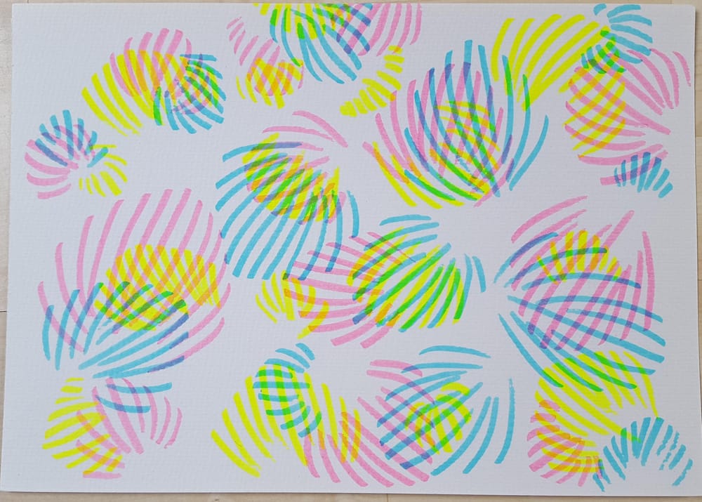 Neon Highlighter Art - image 1 - student project