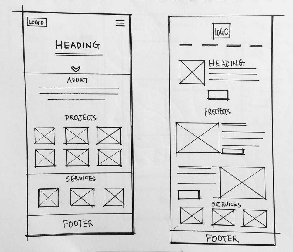 My portfolio website wireframe - image 2 - student project