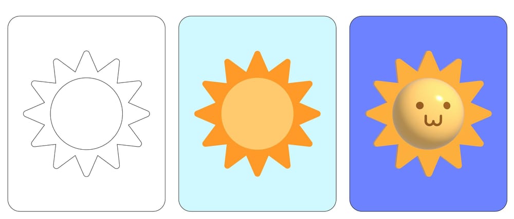 3D Icons with illustrator - First Try - image 1 - student project