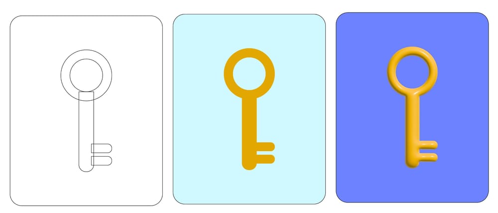 3D Icons with illustrator - First Try - image 3 - student project
