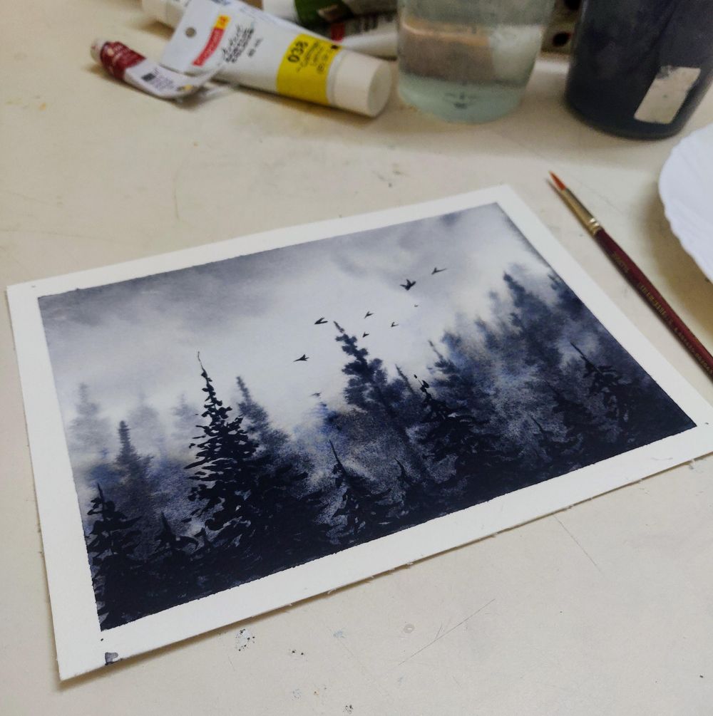 Misty forestscape - image 1 - student project
