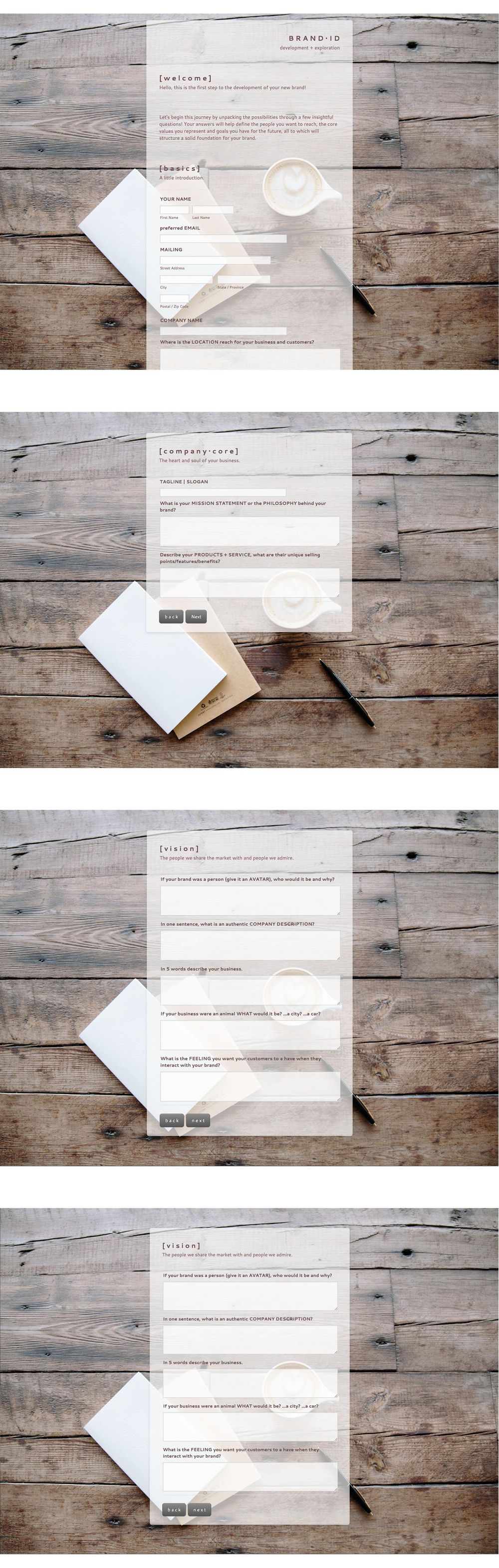 B R A N D . I D E N T I T Y questionnaire - image 1 - student project