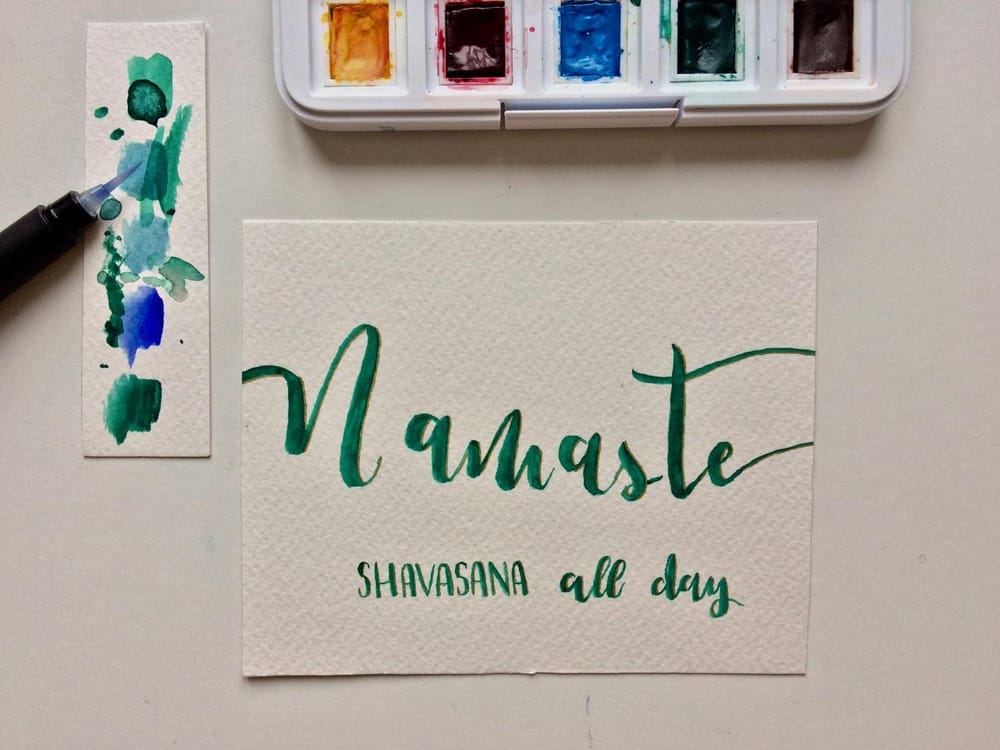 "Namaste" card - image 2 - student project