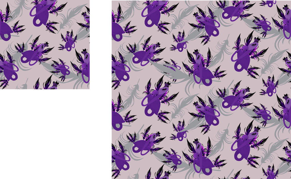 Levitating Leaves & Purple Flamingos - image 2 - student project