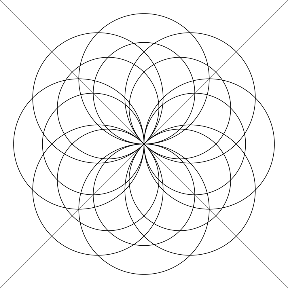 Halftone mandala - image 1 - student project