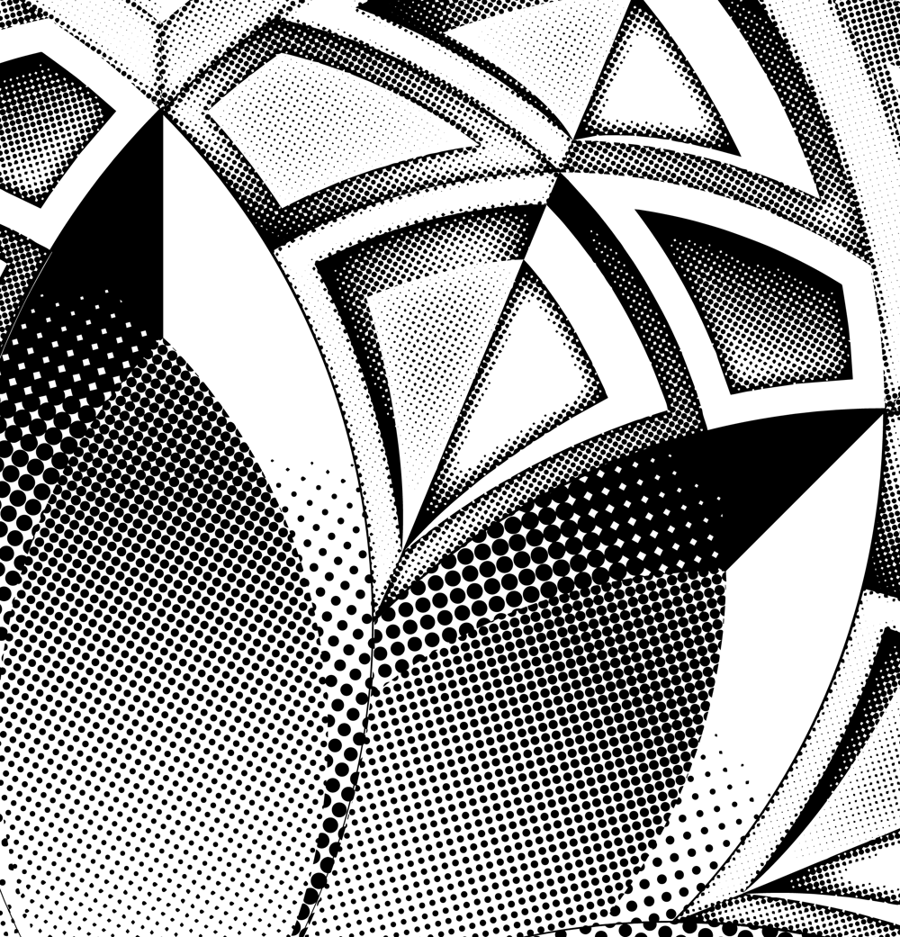 Halftone mandala - image 3 - student project