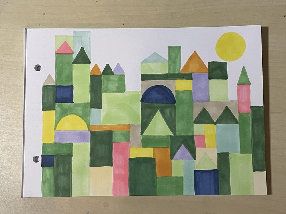 Paul Klee inspired castle - image 1 - student project
