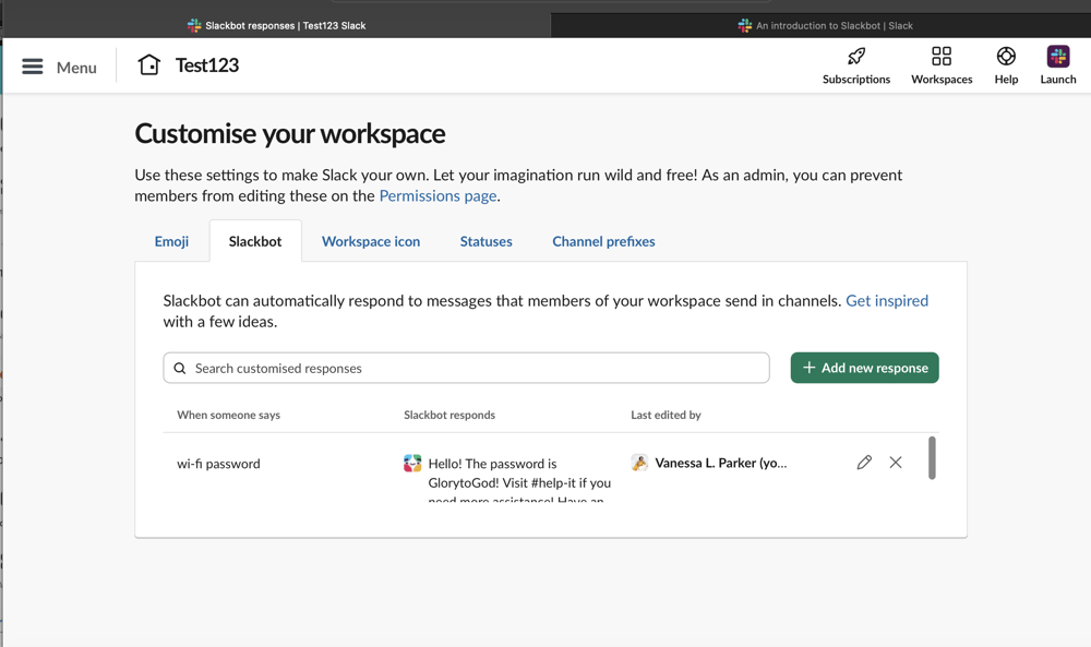 Slackbot - image 1 - student project
