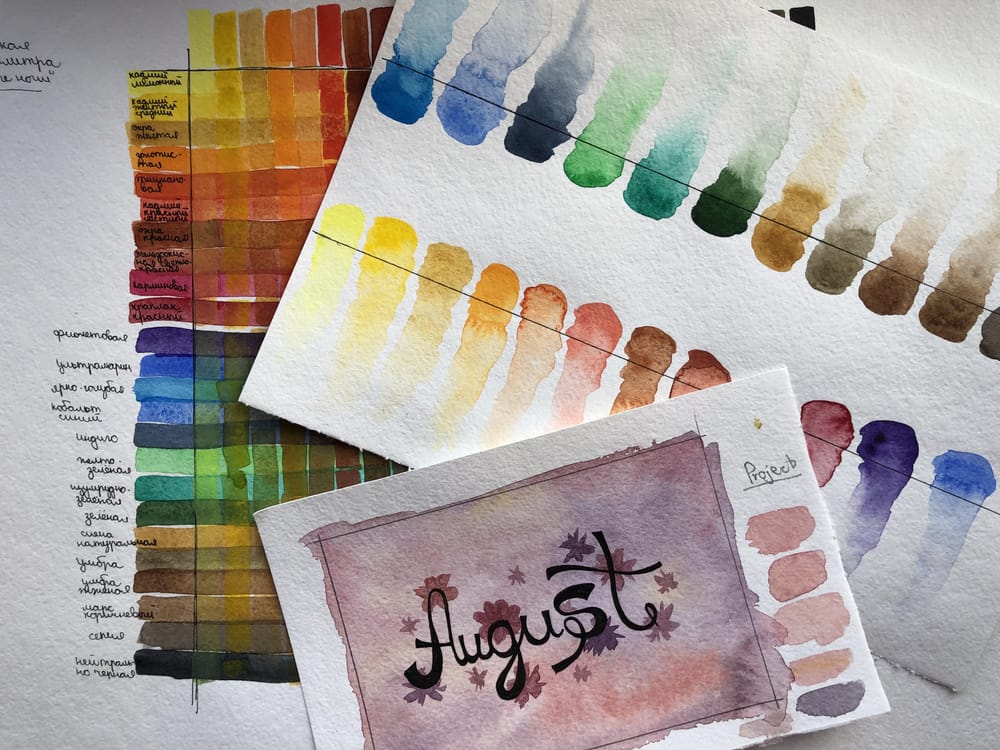 Watercolor background - image 6 - student project