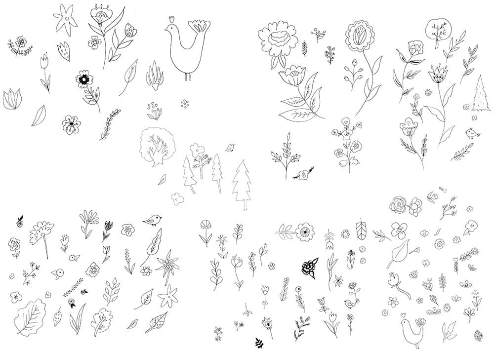 Workshop #1 & #3 Illustrate from Sketches/Designing Focal Prints: Folk Vibes - image 2 - student project
