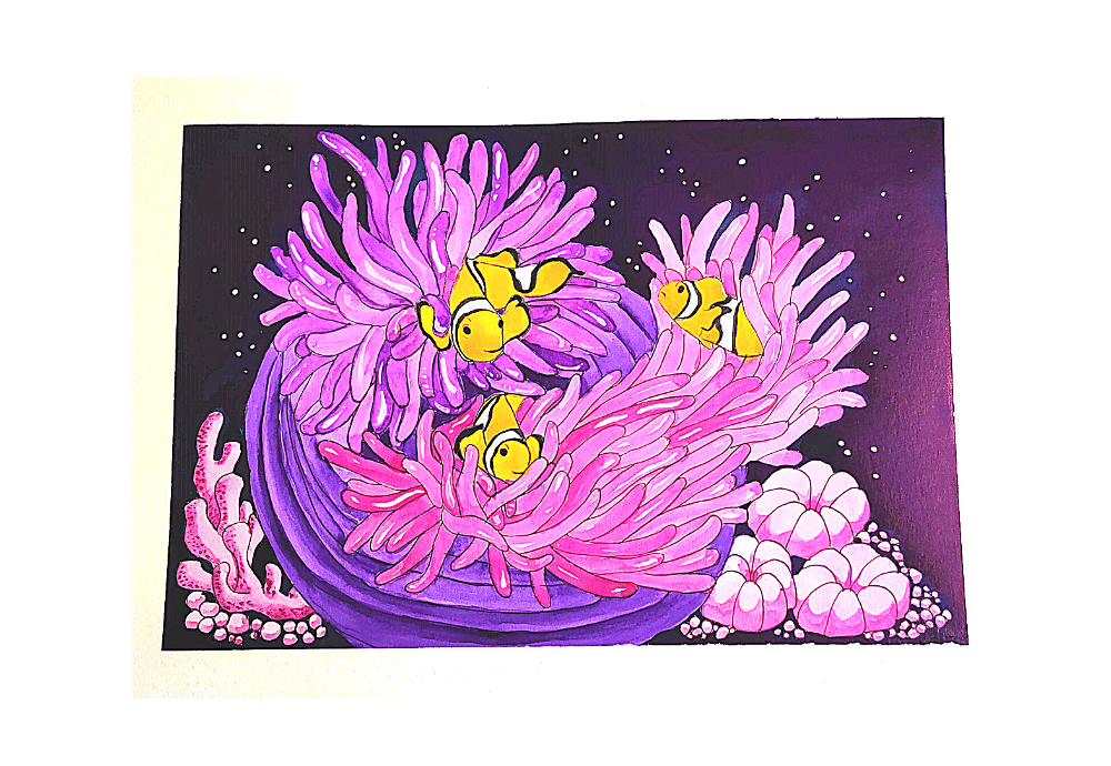 Anemone & Clownfish - image 1 - student project