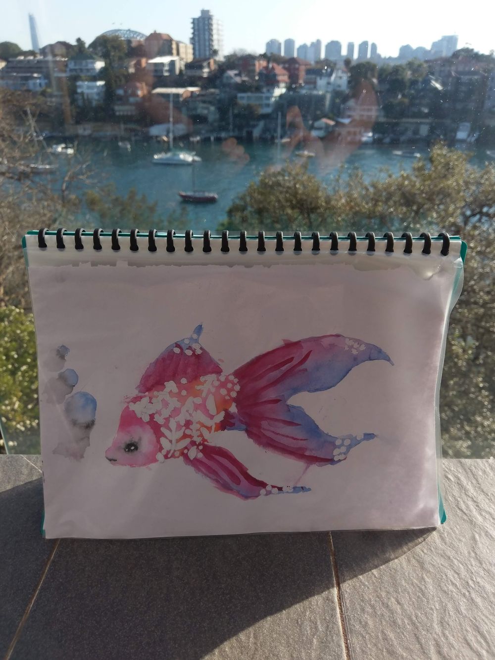 Watercolor Fishes - image 1 - student project