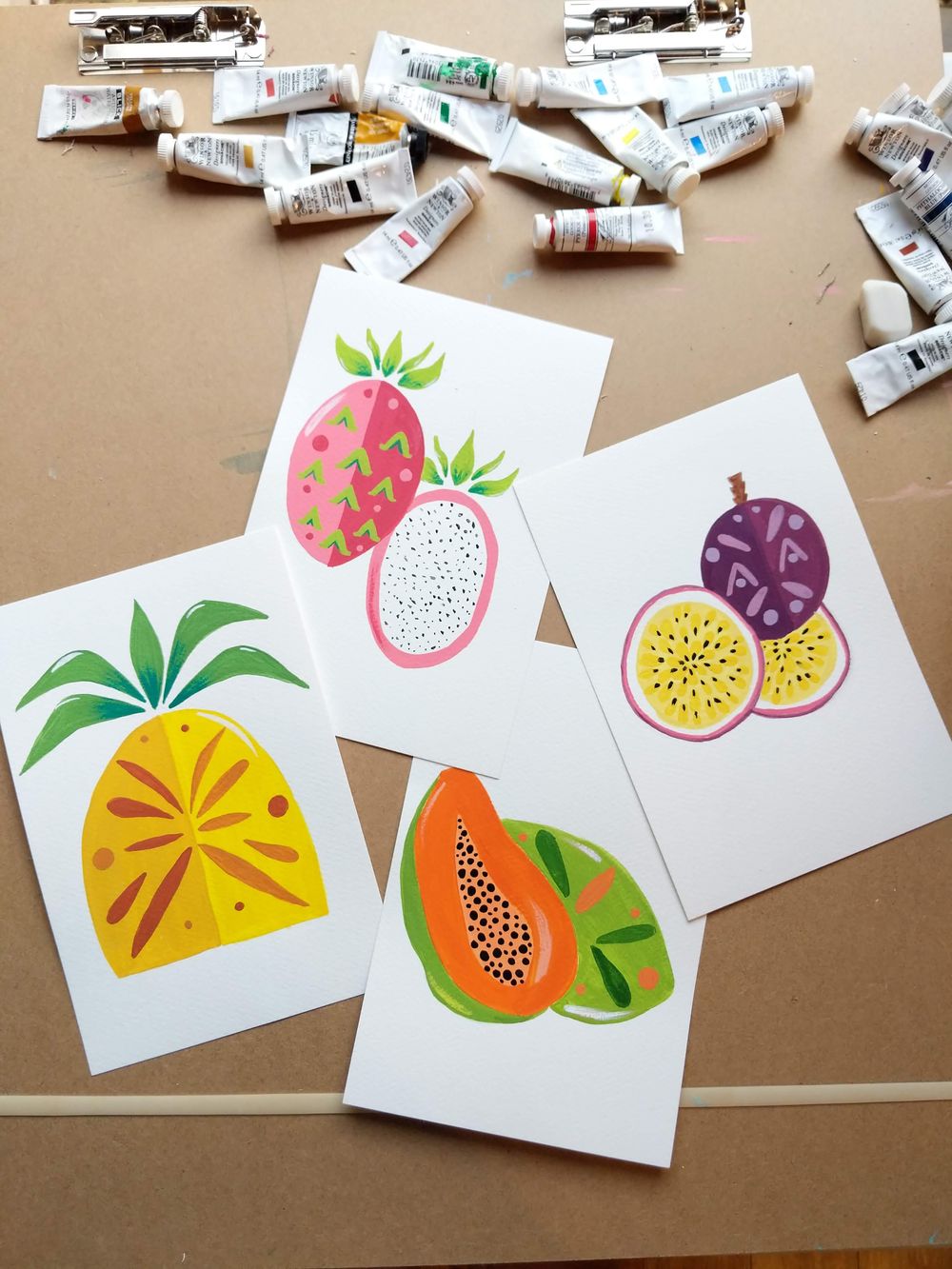 Tropical Tiki Fruit - image 1 - student project