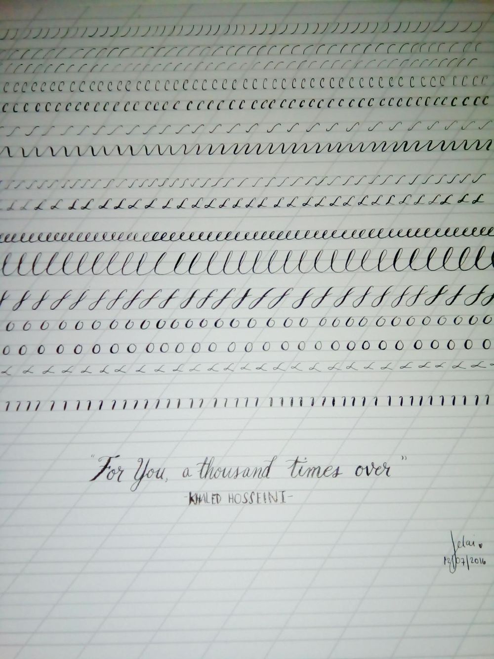 10 Day Calligraphy Challenge - image 1 - student project