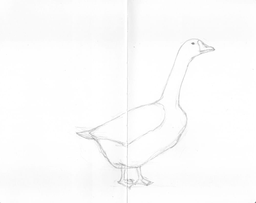embroidery goose sweatshirt - image 4 - student project