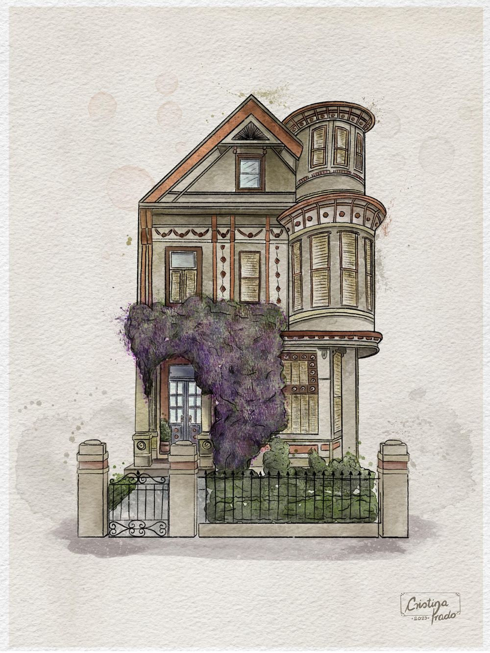 Watercolour urban sketching - image 1 - student project