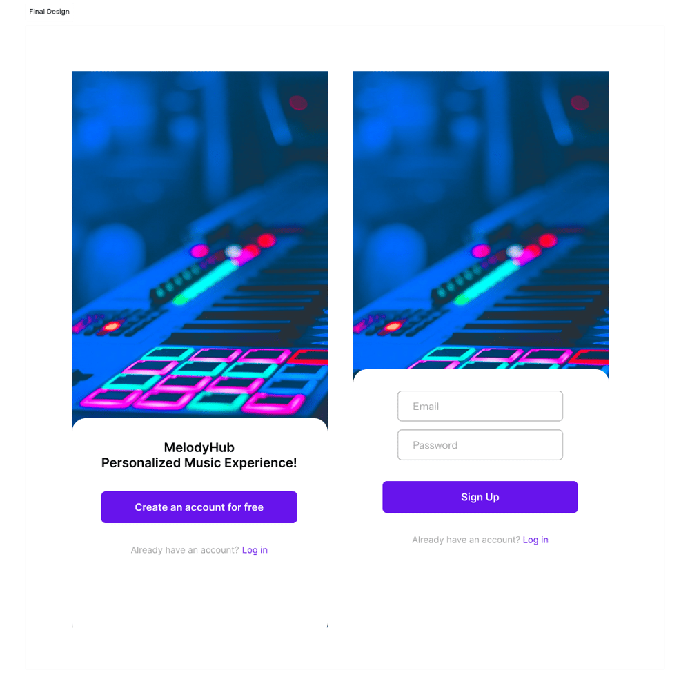 Music app - image 2 - student project