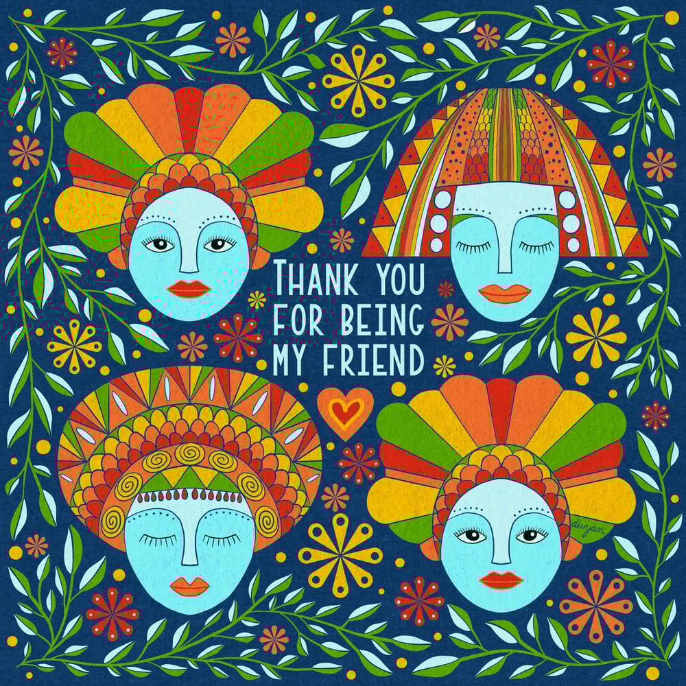 Folk art illustration - image 1 - student project