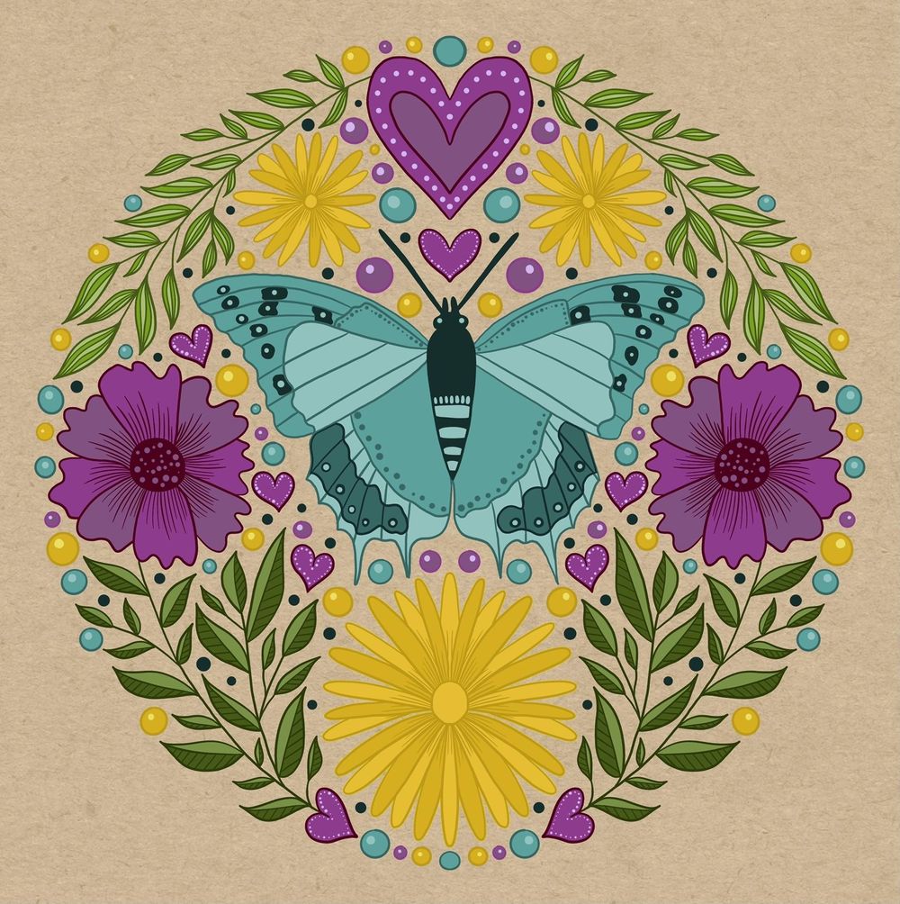 Folk art illustration - image 5 - student project