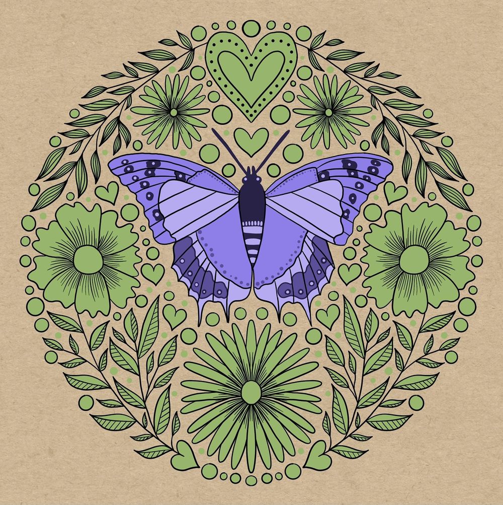 Folk art illustration - image 8 - student project