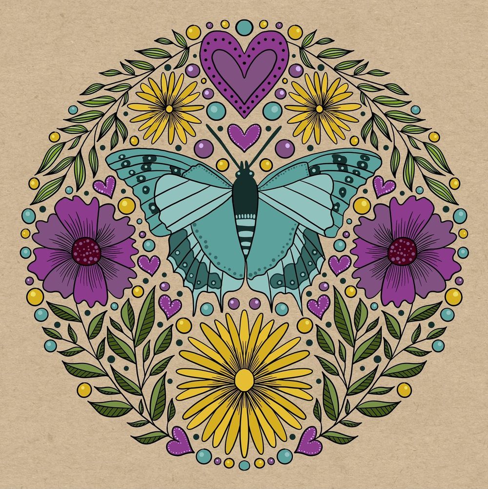 Folk art illustration - image 7 - student project