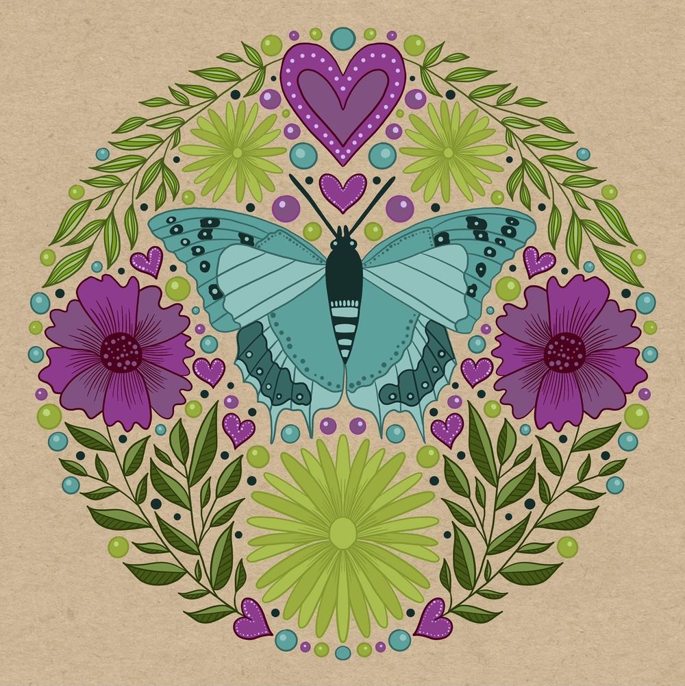 Folk art illustration - image 6 - student project