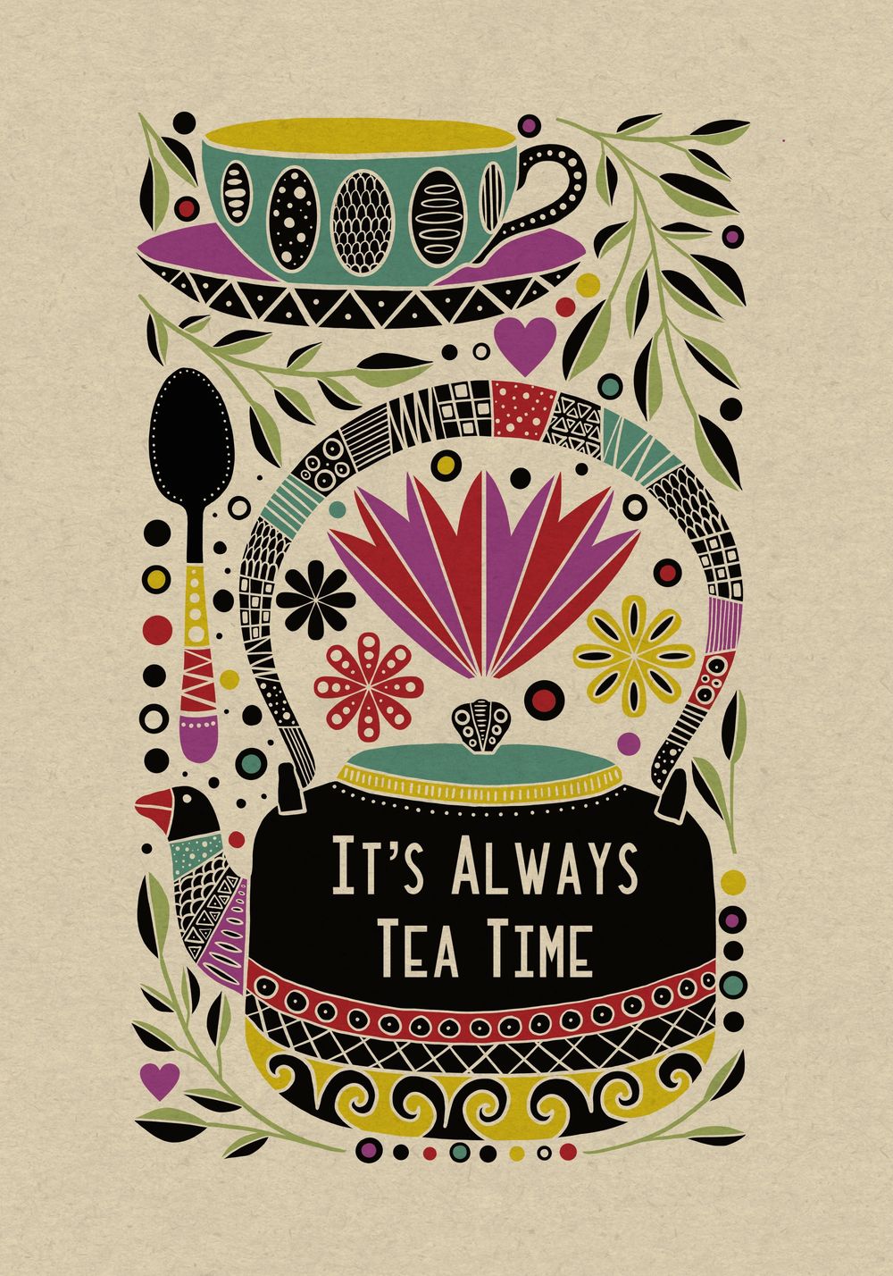 Folk art illustration - image 4 - student project