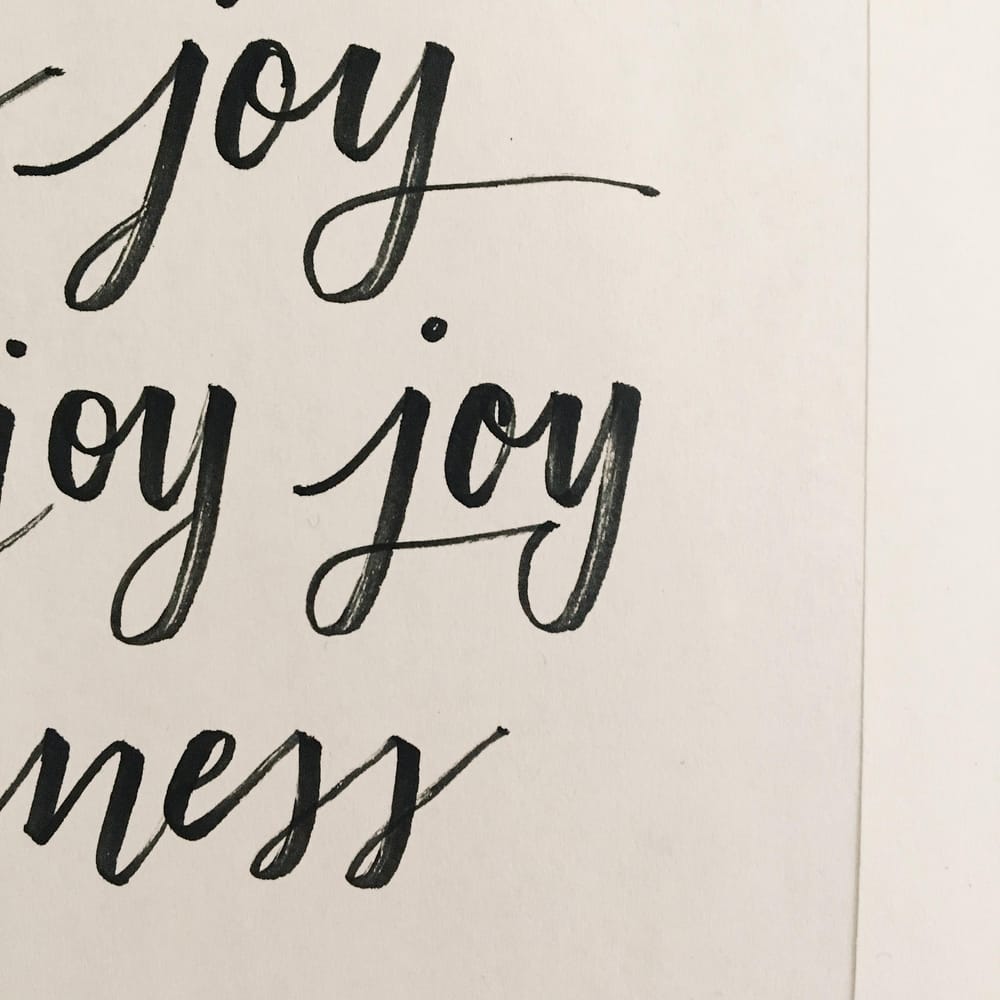 Sunday Morning Calligraphy Practice - image 2 - student project