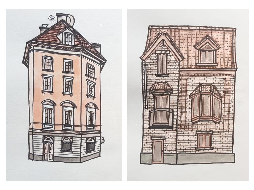 100 building sketches - image 1 - student project