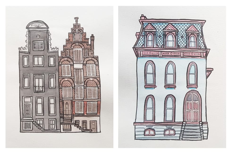 100 building sketches - image 2 - student project