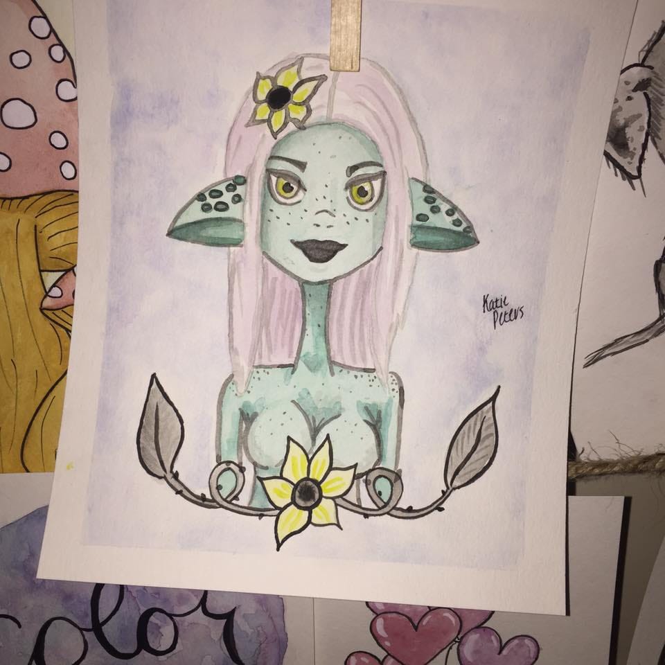 Characters in Ink and Watercolor - image 2 - student project