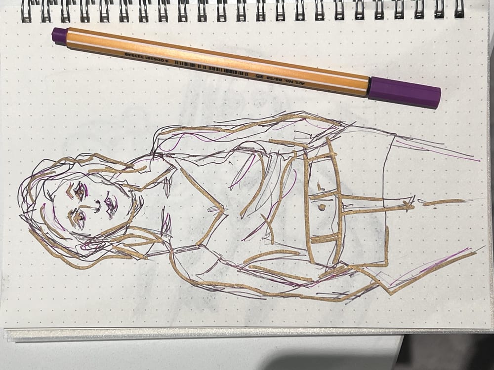 Blind contour line - image 1 - student project