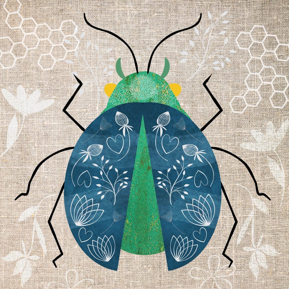 Folk Art Bug and Butterfly - image 2 - student project