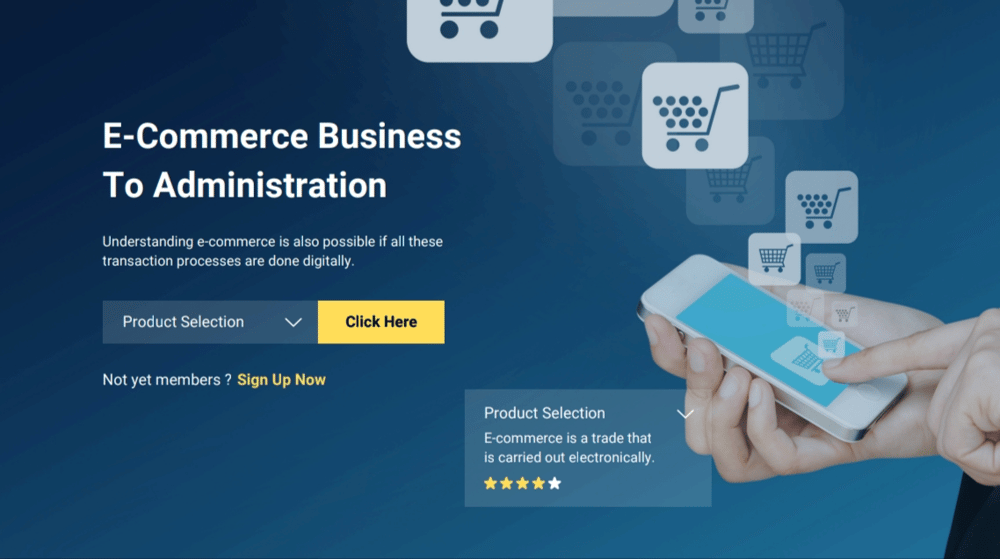 Presentation template for e commerce - image 1 - student project