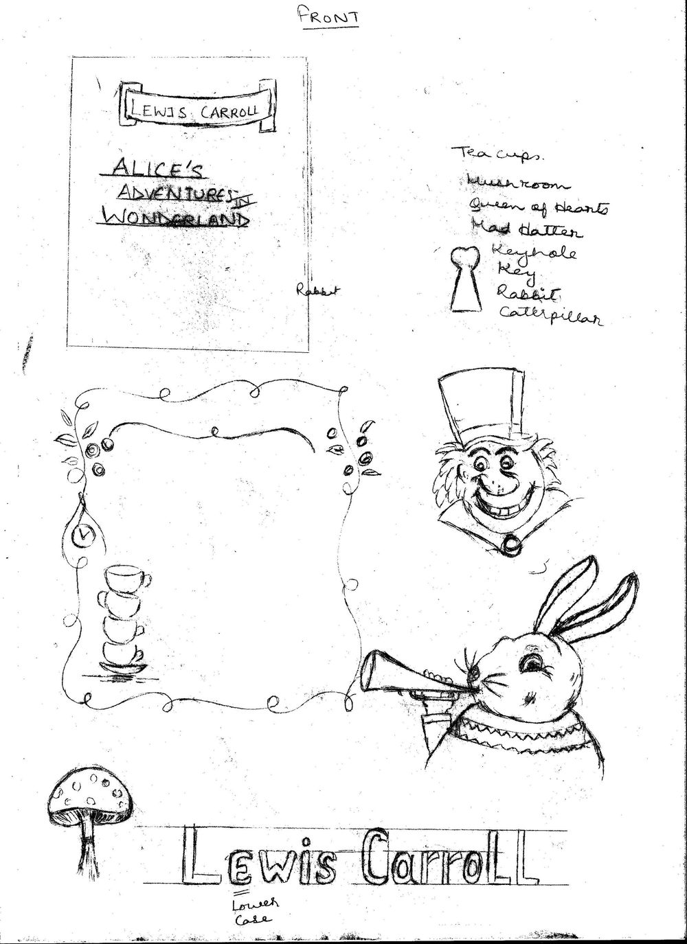 ALICE IN WONDERLAND BOOK COVER PROJECT UPDATED - image 2 - student project