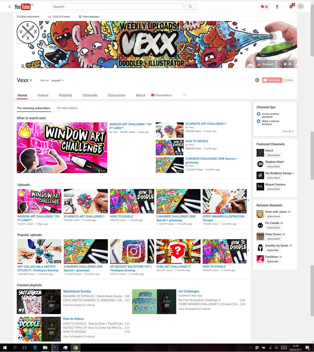 Review my channel! 'Vexx' - image 1 - student project