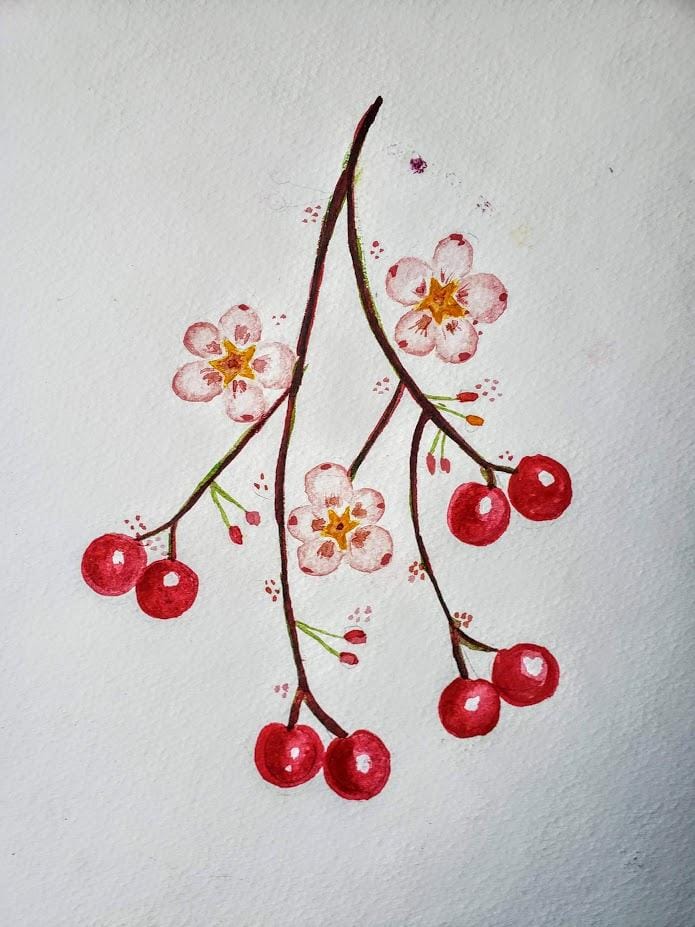 MariePaintsaBunchofFruitFlowersandLeaves - image 3 - student project
